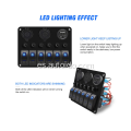 6 interruptores de rockero de pandillas de 12 V interruptores de alternancia LED